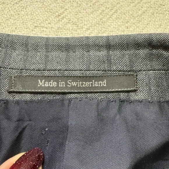 Ermenegildo Zegna Trofeo Men’s Wool Grey Pinstripe Sports Coat Blazer 48R 58 IT - Picture 6 of 11